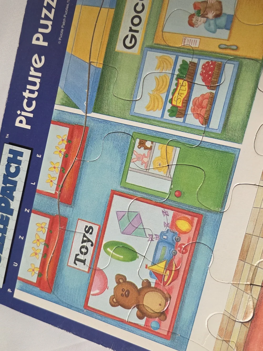 Vintage Puzzle Patch Kids 25-Piece Multicolor Shopfront Puzzle